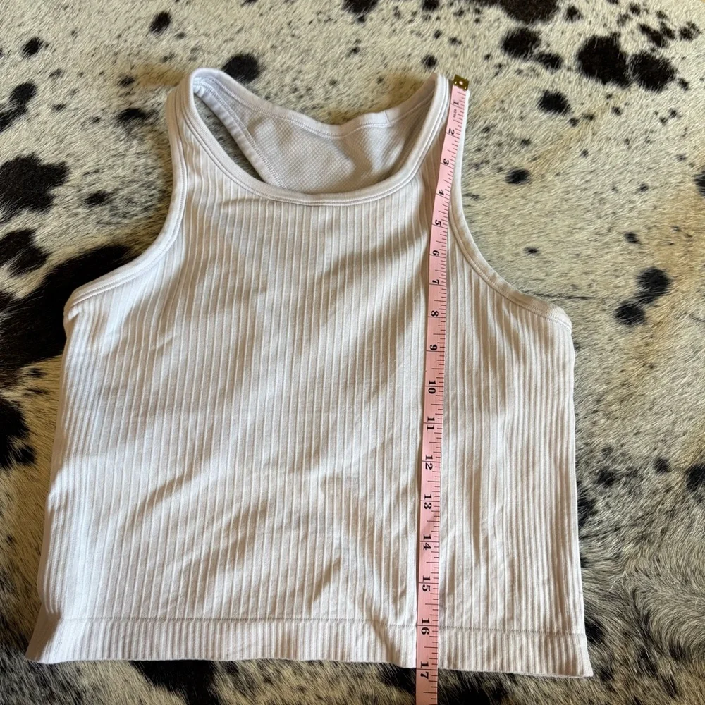 LULULEMON Ebb Ribbed Racer Back Tank Top Size 6 - Picture 6 of 7